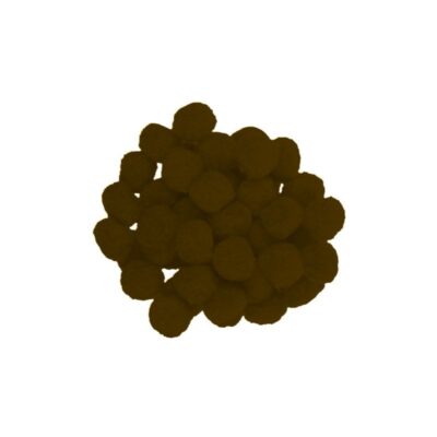 ΠΟΜ-ΠΟΜ 25mm (50 τμχ) ΣΚ. ΚΑΦΕ (POM25-052)