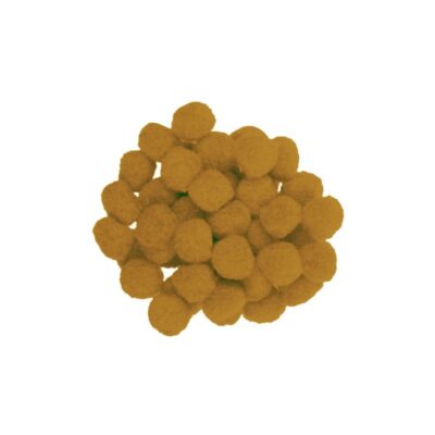 ΠΟΜ-ΠΟΜ 25mm (50 τμχ) ΑΝΟΙΧΤΟ ΜΠΕΖ (POM25-058)