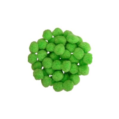 ΠΟΜ-ΠΟΜ 25mm (50 τμχ) ΑΝΟΙΧΤΟ ΠΡΑΣΙΝΟ (POM25-072)