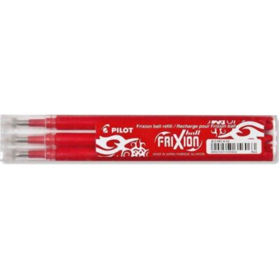 ΑΝΤΑΛΛΑΚΤΙΚΑ ΣΤΥΛΟ PILOT FRIXION BALL & BALL CLICKER 0.7mm ΚΟΚΚΙΝΟ (3 τμχ)