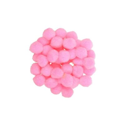 ΠΟΜ-ΠΟΜ 25mm (50 τμχ) ΑΝΟΙΧΤΟ ΡΟΖ (POM25-036)