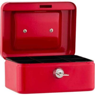 ΚΟΥΤΙ ΤΑΜΕΙΟΥ 15.2 Χ 11.5 Χ 8cm  SAX ΚΟΚΚΙΝΟ (811-03)