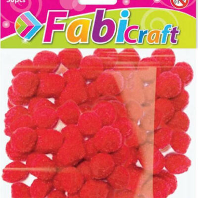 ΠΟΜ-ΠΟΜ 15mm (50 τμχ) ΚΟΚΚΙΝΟ