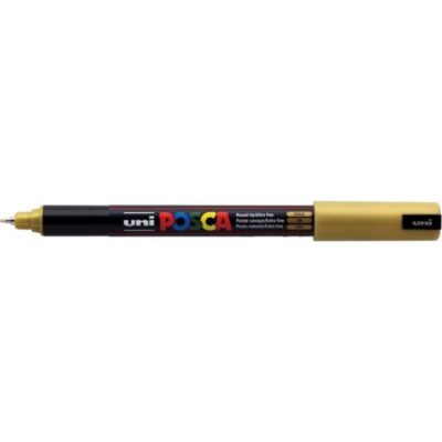 ΜΑΡΚΑΔΟΡΟΣ UNI BALL POSCA PC-1MR 0.7mm ΧΡΥΣΟ
