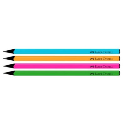 ΜΟΛΥΒΙ FABER-CASTELL HB ΤΡΙΓΩΝΙΚΑ PASTEL ΜΑΥΡΑ