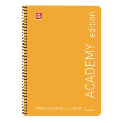 ΤΕΤΡΑΔΙΟ ΣΠΙΡΑΛ ACADEMY 17Χ25 3 ΘΕΜ. ΚΙΤΡΙΝΟ