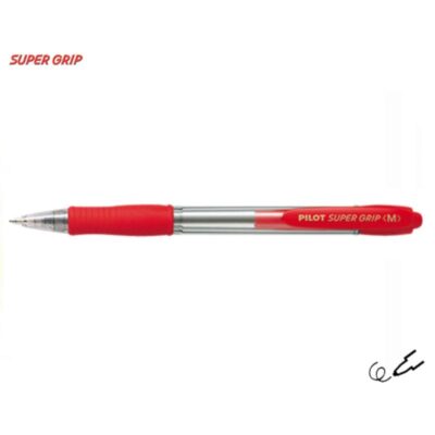 ΣΤΥΛΟ PILOT SUPER GRIP 1.0mm MEDIUM ΚΟΚΚΙΝΟ