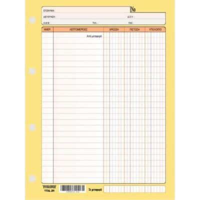 ΚΑΡΤΕΛΕΣ ΛΟΓΙΣΤΙΚΕΣ 14 Χ 21 ΟΡΘΙΕΣ ΤΥΠΟΦΙΞ (206) (100 τμχ.)
