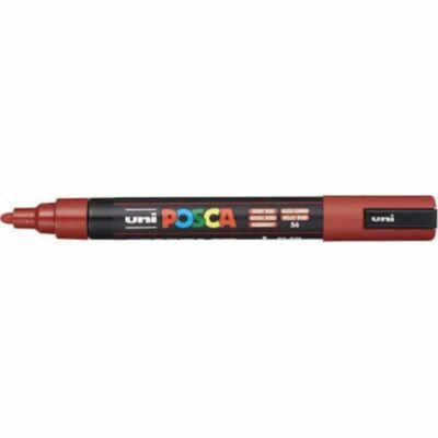 ΜΑΡΚΑΔΟΡΟΣ UNI BALL POSCA PC- 5M 1.8 - 2.5mm RUBY RED
