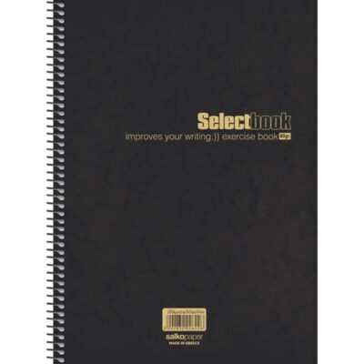 ΤΕΤΡΑΔΙΟ ΣΠΙΡΑΛ SELECT BLACK PREMIUM 17Χ25 5 ΘΕΜ. (2573)