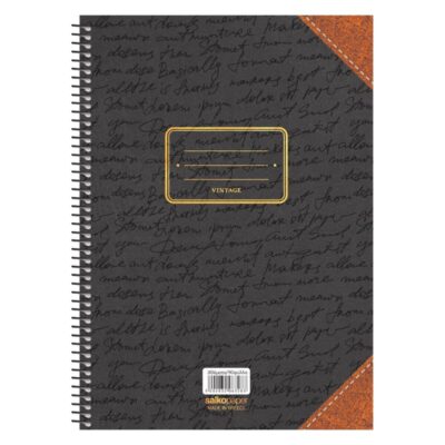 ΤΕΤΡΑΔΙΟ ΣΠΙΡΑΛ VINTAGE 17Χ25 4 ΘΕΜ. (6324)