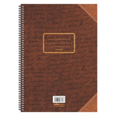 ΤΕΤΡΑΔΙΟ ΣΠΙΡΑΛ VINTAGE Α4 4 ΘΕΜ. (6329)