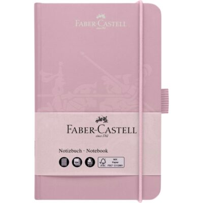 ΣΗΜΕΙΩΜΑΤΑΡΙΟ FABER-CASTELL ΚΑΡΟ ΛΑΣΤΙΧΟ 9Χ14 194Φ ΡΟΖΕ (1002.7828)