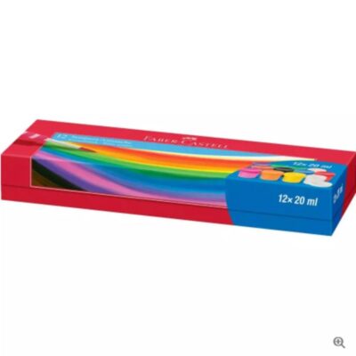 ΤΕΜΠΕΡΑ FABER-CASTELL 20ml ΣΕΤ BAZAKIA 12 TEM. (121050)