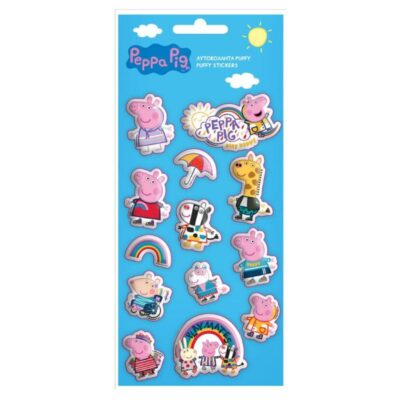 ΑΥΤΟΚΟΛΛΗΤΑ PUFFY 10 Χ 22cm PEPPA PIG (482660)