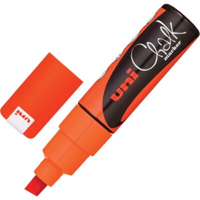 ΜΑΡΚΑΔΟΡΟΣ UNI BALL POSCA PWE - 8K 8.0mm CHALK ΦΩΣΦΟΡΟΥΧΟ ΠΟΡΤΟΚΑΛΙ