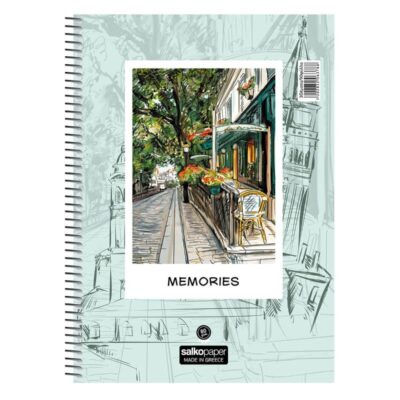 ΤΕΤΡΑΔΙΟ ΣΠΙΡΑΛ MEMORIES Α4 4 ΘΕΜ. 120φυλ. (6379)