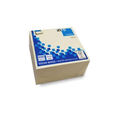 ΧΑΡΤΑΚΙΑ 75 Χ 75 INFO ΚΙΤΡΙΝΟΣ 400 φύλλα (5820-01)
