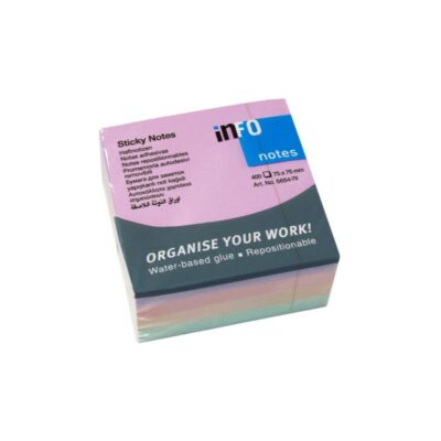 ΧΑΡΤΑΚΙΑ 75 Χ 75 INFO INSPIRATION HARMONY 4 ΧΡΩΜΑΤΑ 400 φύλλα (5654-79)