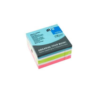 ΧΑΡΤΑΚΙΑ 75 Χ 75 INFO 4 ΧΡΩΜΑΤΑ 400 φύλλα (5654-73)