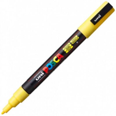 ΜΑΡΚΑΔΟΡΟΣ UNI BALL POSCA PC- 3M 0.9 - 1.3mm YELLOW