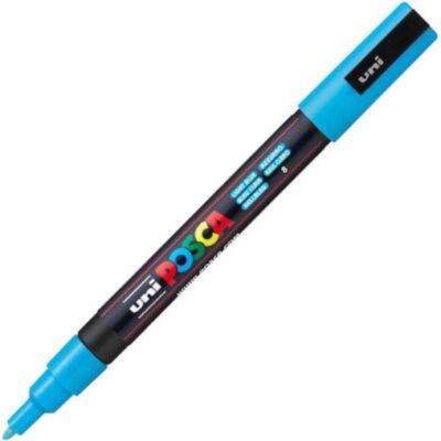 ΜΑΡΚΑΔΟΡΟΣ UNI BALL POSCA PC- 3M 0.9 - 1.3mm LIGHT BLUE