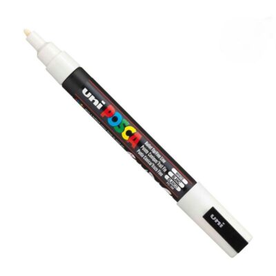 ΜΑΡΚΑΔΟΡΟΣ UNI BALL POSCA PC- 3M 0.9 - 1.3mm WHITE