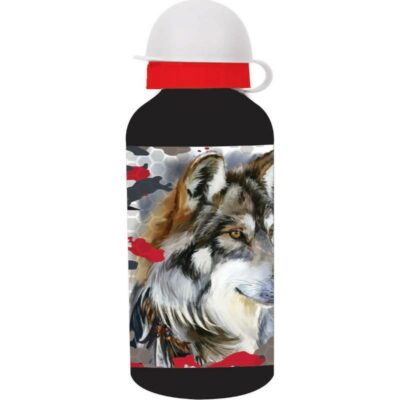 ΠΑΓΟΥΡΙ ΑΝΟΞΕΙΔΩΤΟ 580ml 22 X 6.9cm NO FEAR ANIMALS WILD WOLF (570-47231)