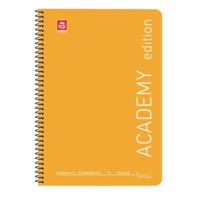 ΤΕΤΡΑΔΙΟ ΣΠΙΡΑΛ ACADEMY Α4 1 ΘΕΜ. ΚΙΤΡΙΝΟ
