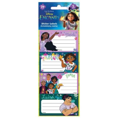 ΕΤΙΚΕΤΕΣ ΣΧΟΛΙΚΕΣ ENCANTO (20 τμχ) (563242)