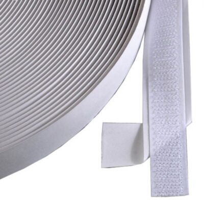 ΤΑΙΝΙΑ ΤΥΠΟΥ VELCRO ΑΥΤΟΚΟΛΛΗΤΗ 50mm Χ 25 μέτρα ΛΕΥΚΗ ΘΗΛΥΚΟ