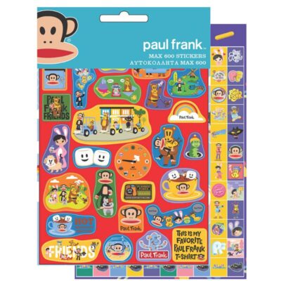 ΑΥΤΟΚΟΛΛΗΤΑ ΜΠΛΟΚ MAX (600 τμχ) 14Χ23 PAUL FRANK (775-28279)
