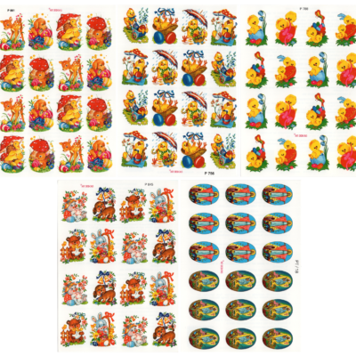 ΠΑΣΧΑΛΙΝΕΣ ΧΑΛΚΟΜΑΝΙΕΣ ΝΕΡΟΥ ΓΙΑ ΑΥΓΑ ΣΕΤ 5 ΤΕΜ D