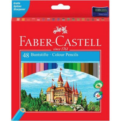 ΞΥΛΟΜΠΟΓΙΕΣ FABER-CASTELL ΚΑΣΤΡΟ (48 τμχ) ΚΟΚΚΙΝΗ ΣΕΙΡΑ (120148)