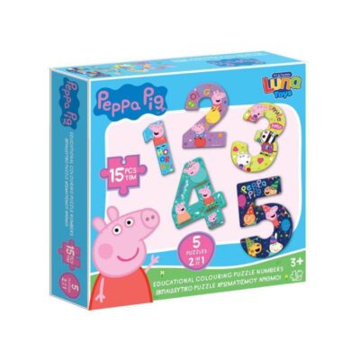 ΠΑΖΛ LUNA (15 τμχ) ΑΡΙΘΜΟΙ 1-5 ΜΕ ΤΗΝ PEPPA PIG (482781)