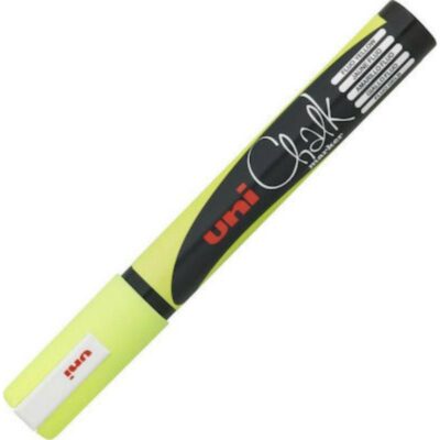 ΜΑΡΚΑΔΟΡΟΣ UNI BALL POSCA PWE - 5M 1.8 - 2.5mm CHALK ΦΩΣΦΟΡΟΥΧΟ ΚΙΤΡΙΝΟ