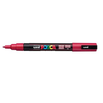 ΜΑΡΚΑΔΟΡΟΣ UNI BALL POSCA PC- 3M 0.9 - 1.3mm DARK RED