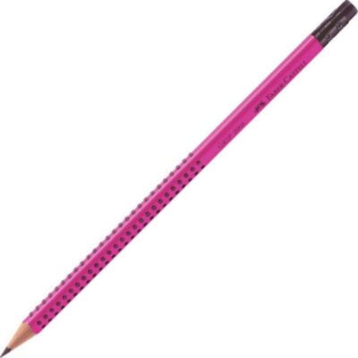 ΜΟΛΥΒΙ FABER-CASTELL 2001 GRIP ΓΟΜΑ B MAGENTA (036841)