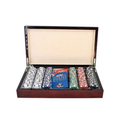 ΚΟΥΤΙ ΞΥΛΙΝΟ LAS VEGAS ΜΕ 300 ΜΑΡΚΕΣ 11.5gr & 2 ΤΡΑΠΟΥΛΕΣ MODIANO (86.04.268)