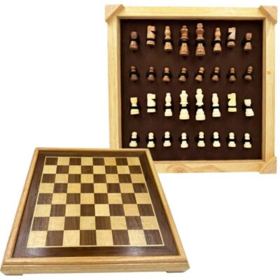 ΣΚΑΚΙ ΞΥΛΙΝΟ ΚΑΦΕ ΣΕΤ 39.6 Χ 39.6 Χ 5cm (86.07.389)