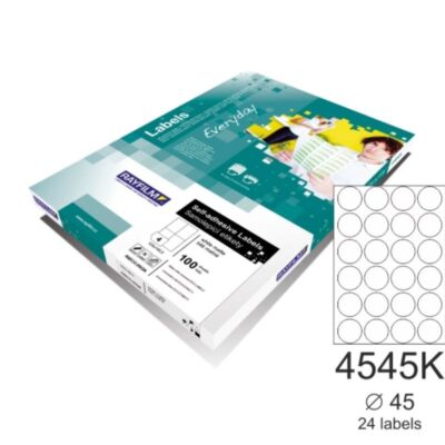 ΕΤΙΚΕΤΕΣ RAYFILM ΣΤΡΟΓΓΥΛΕΣ Φ45mm (24 τμχ) 100 φ. (110R0ECO4545KA)