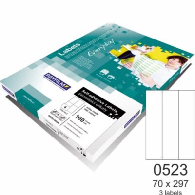 ΕΤΙΚΕΤΕΣ RAYFILM 70 Χ 297 (3 τμχ) 100 φ. (110R0ECO0523A)