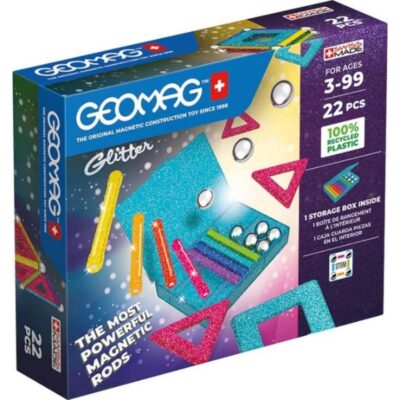 GEOMAG MAGNETIC TILES ΣΕΤ GLITTER 22-GREEN (PF.527.534.00)