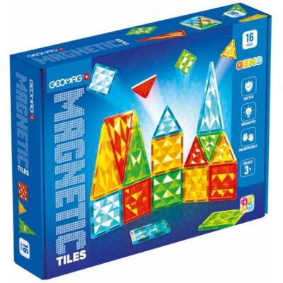 GEOMAG MAGNETIC TILES GEMS 16 τμχ (PF.224.100.00)