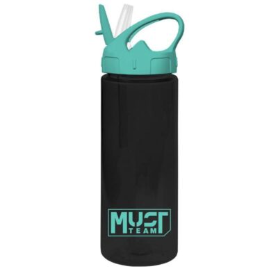 ΠΑΓΟΥΡΙ MUST TEAM ΠΛΑΣΤΙΚΟ 500ml ΜΕ ΚΑΛΑΜΑΚΙ 6.5 X 21.5cm ΜΑΥΡΟ (586435)