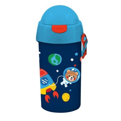 ΠΑΓΟΥΡΙ ΝΗΠΙΟΥ ΠΛΑΣΤΙΚΟ 500ml ΜΕ ΚΑΛΑΜΑΚΙ 9 X 19cm SPACE BEAR (586439)