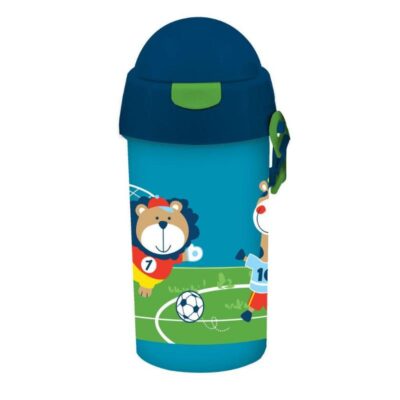 ΠΑΓΟΥΡΙ ΝΗΠΙΟΥ ΠΛΑΣΤΙΚΟ 500ml ΜΕ ΚΑΛΑΜΑΚΙ 9 X 19cm SOCCER PLAYER (586439)