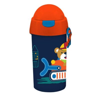 ΠΑΓΟΥΡΙ ΝΗΠΙΟΥ ΠΛΑΣΤΙΚΟ 500ml ΜΕ ΚΑΛΑΜΑΚΙ 9 X 19cm BULLDOZER (586439)