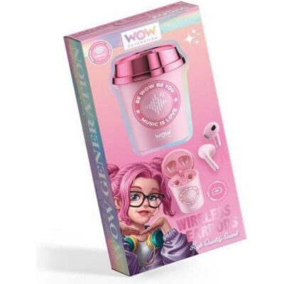 WIRELESS EARPODS WOW GENERATION PINK (88754)