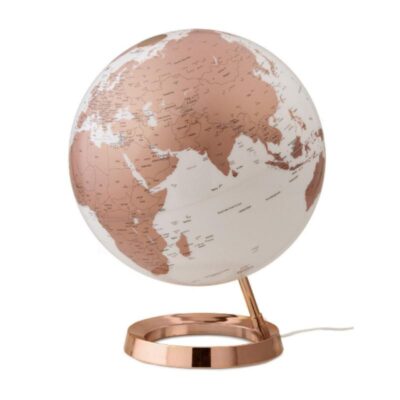 ΥΔΡΟΓΕΙΟΣ ATMOSPHERE 30cm ΜΕ ΦΩΣ METAL COPPER